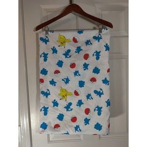 Pokémon Pikachu Twin Sz Flat Bed Sheet By Northwest 2021/Use As Fabric